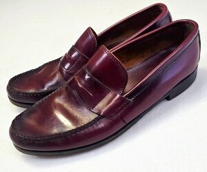 Biltrite Men's Leather Slip-On Dress Loafers Round Toe Brown Size 11 JH070